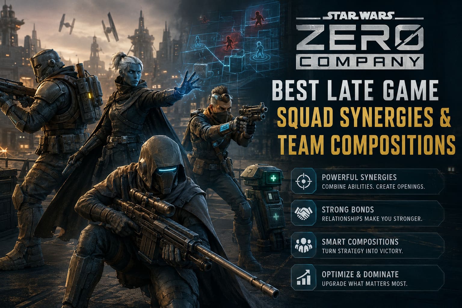 Star Wars Zero Company Best Late Game Squad Synergies & Team Compositions