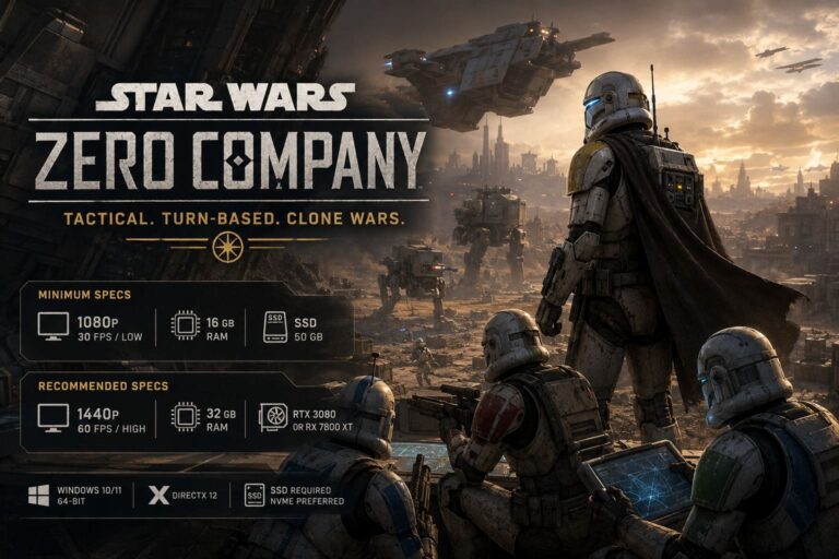 Star Wars Zero Company PC Requirements: Minimum and Recommended Specs Revealed