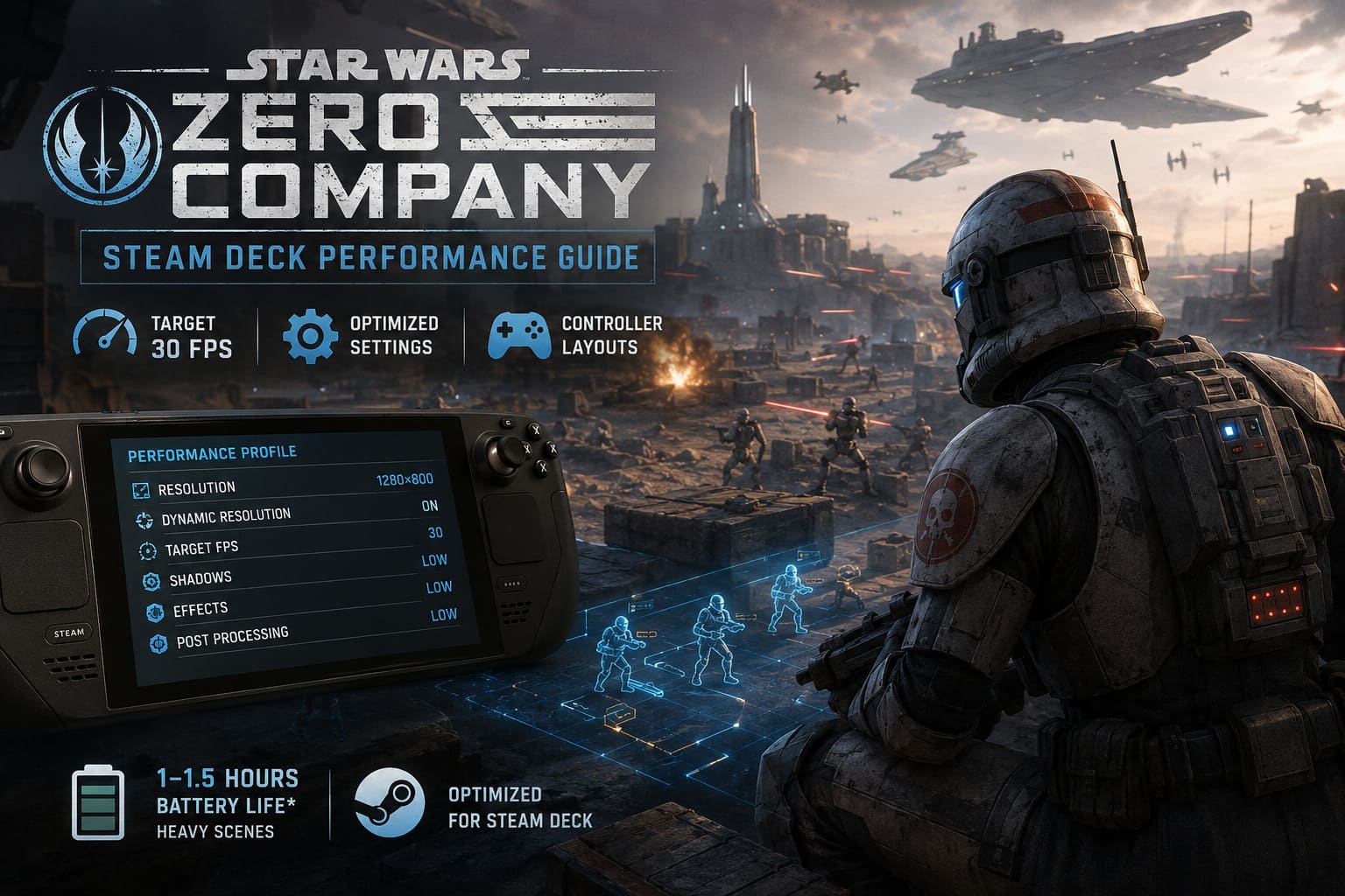 Star Wars Zero Company Steam Deck Performance Guide: Best Settings and Controller Layouts Star Wars Zero Company Steam Deck Performance Guide: Best Settings and Controller Layouts