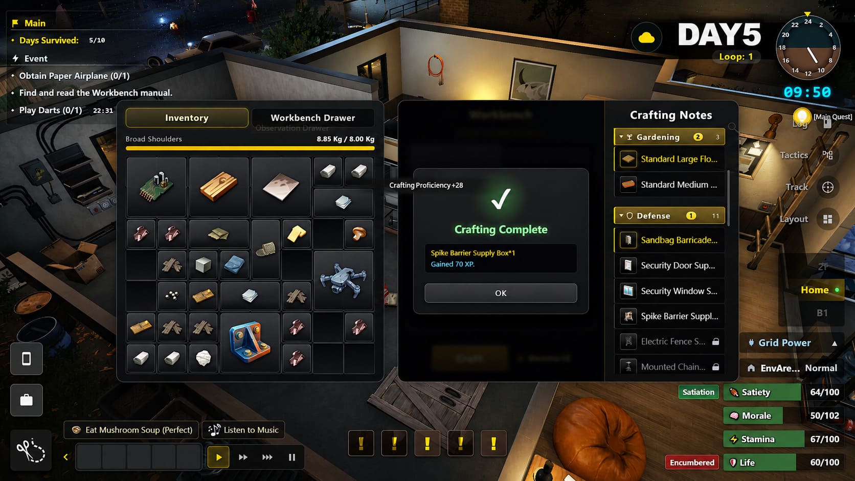 Survival Log Strategy: Surviving the Outbreak and Optimizing Base Defenses Survival Log Strategy: Surviving the Outbreak and Optimizing Base Defenses