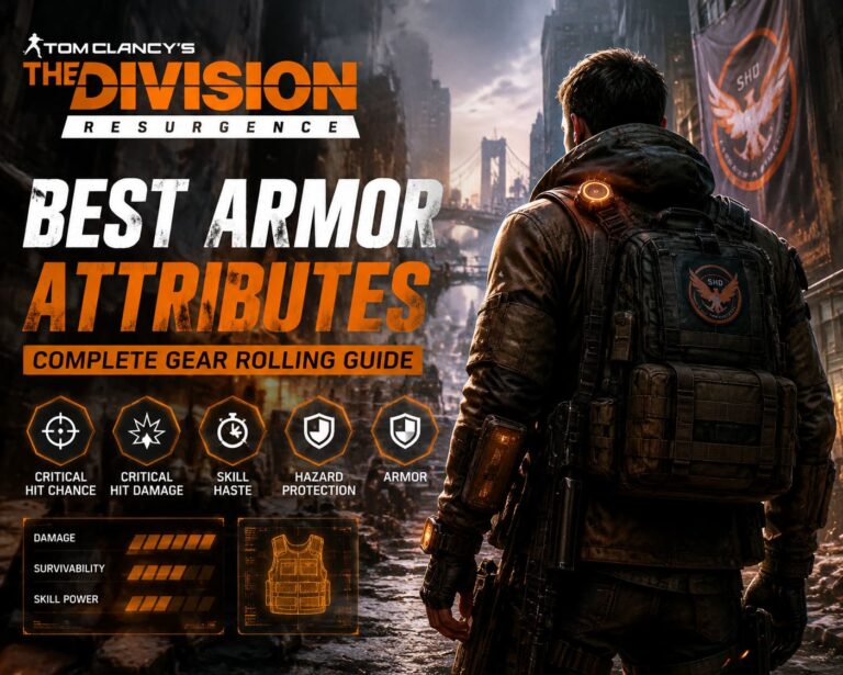 The Division Resurgence Best Armor Attributes: Complete Gear Rolling Guide The Division Resurgence Best Armor Attributes: Complete Gear Rolling Guide