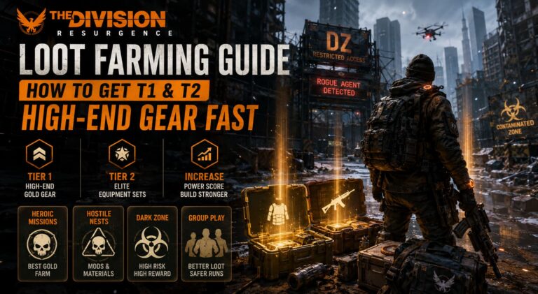 The Division Resurgence Loot Farming Guide: How to Get T1 & T2 High-End Gear Fast