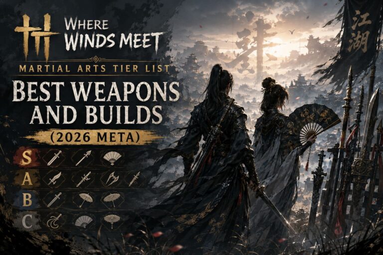 Where Winds Meet Martial Arts Tier List: Best Weapons And Builds (2026 Meta) Where Winds Meet Martial Arts Tier List: Best Weapons And Builds (2026 Meta)
