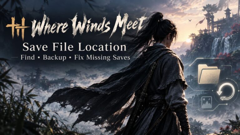 Where Winds Meet Save File Location: How to Find, Backup, and Fix Missing Saves on PC Where Winds Meet Save File Location: How to Find, Backup, and Fix Missing Saves on PC