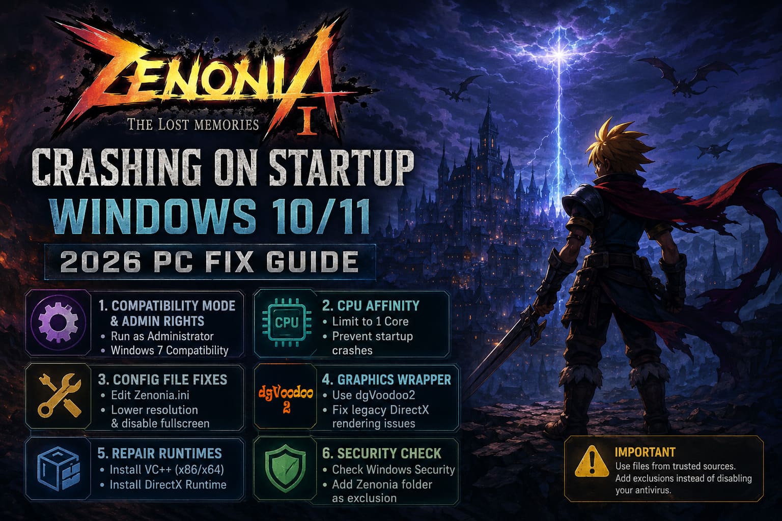 Zenonia 1 Crashing on Startup Windows 10/11: 2026 PC Fix Guide Zenonia 1 Crashing on Startup Windows 10/11: 2026 PC Fix Guide