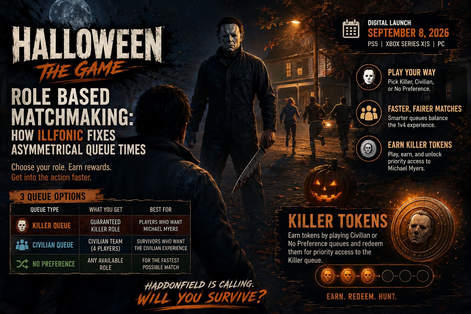Halloween The Game Role Based Matchmaking: How IllFonic Fixes Asymmetrical Queue Times Halloween The Game Role Based Matchmaking: How IllFonic Fixes Asymmetrical Queue Times