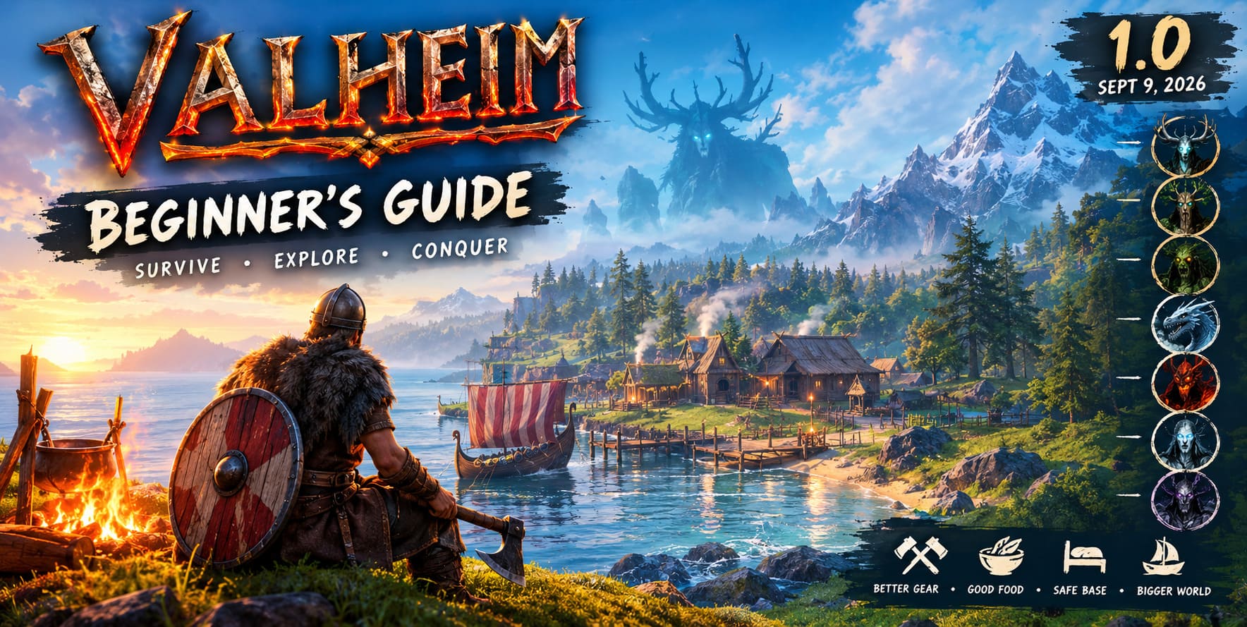 Valheim Beginner's Guide (2026): Best Starting Strategy, Boss Order, and Survival Tips for 1.0 Release