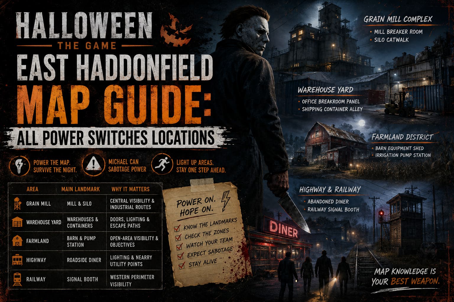 Halloween The Game East Haddonfield Map Guide: All Power Switches Locations Halloween The Game East Haddonfield Map Guide: All Power Switches Locations