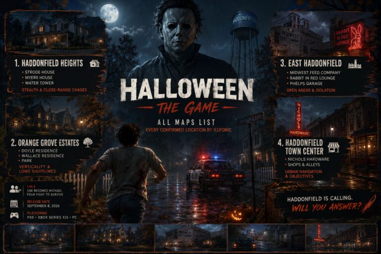 Halloween The Game All Maps List: Every Confirmed Location by IllFonic Halloween The Game All Maps List: Every Confirmed Location by IllFonic