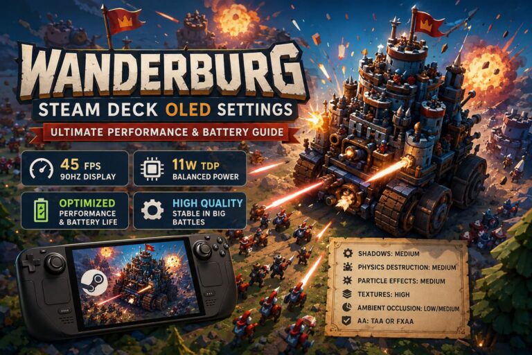Best Wanderburg Steam Deck OLED Settings: Ultimate Performance & Battery Guide Best Wanderburg Steam Deck OLED Settings: Ultimate Performance & Battery Guide