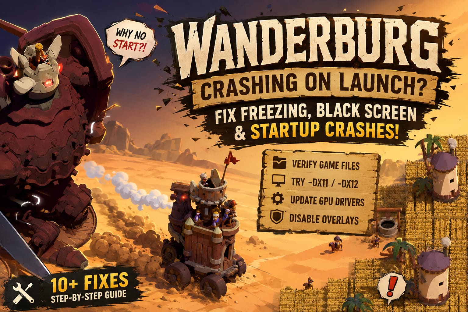 Wanderburg Crashing on Launch Steam Fix: How to Stop Freezing, Black Screen, and Startup Crashes Wanderburg Crashing on Launch Steam Fix: How to Stop Freezing, Black Screen, and Startup Crashes