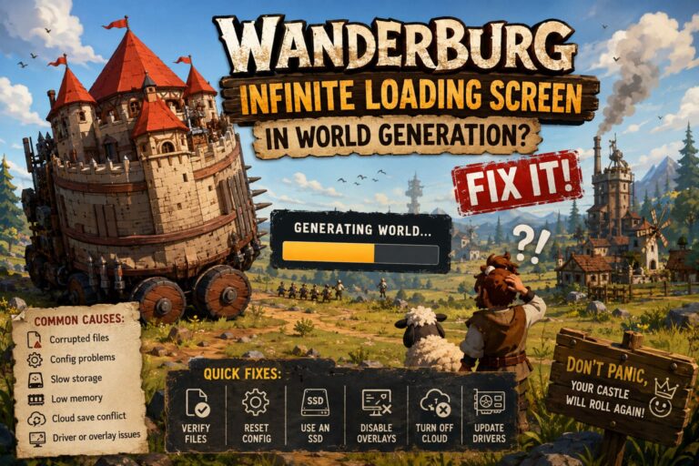 How to Fix Wanderburg Infinite Loading Screen in World Generation (2026 Guide) How to Fix Wanderburg Infinite Loading Screen in World Generation (2026 Guide)
