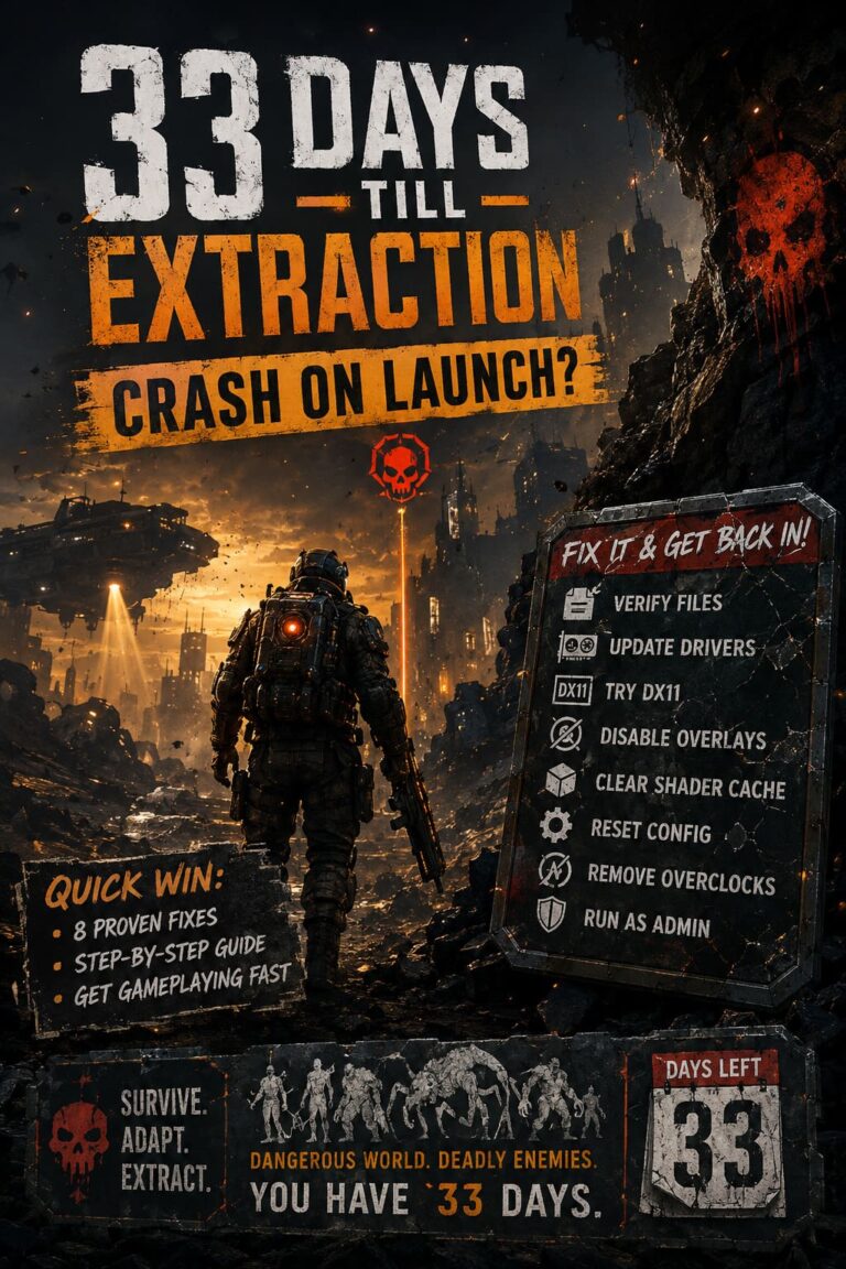How to Fix 33 Days till Extraction Crash on Launch on Steam How to Fix 33 Days till Extraction Crash on Launch on Steam