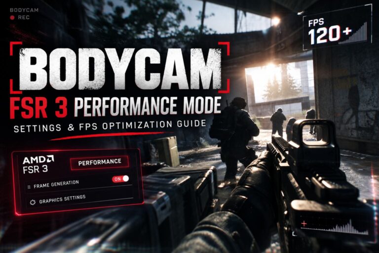 Bodycam FSR 3 Performance Mode Settings: 2026 FPS Optimization Guide