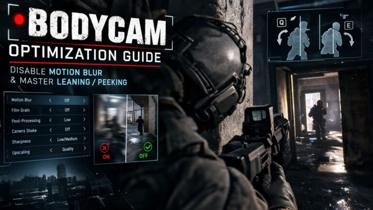 Bodycam Game Optimization Guide: How to Disable Motion Blur and Master Leaning/Peeking for Competitive Advantage Bodycam Game Optimization Guide: How to Disable Motion Blur and Master Leaning/Peeking for Competitive Advantage