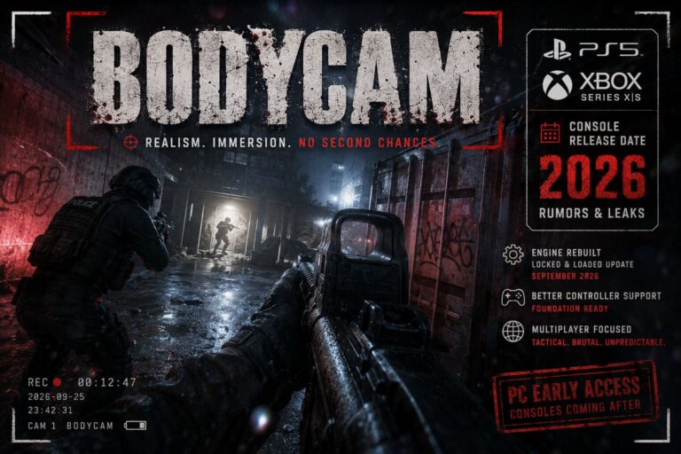 Bodycam PS5 & Xbox Release Date: 2026 Rumors, Leaks, and Console Port Facts Explained