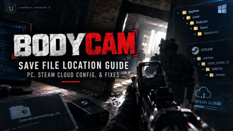 Bodycam Save File Location Guide: PC, Steam Cloud Config, & Fixes Bodycam Save File Location Guide: PC, Steam Cloud Config, & Fixes