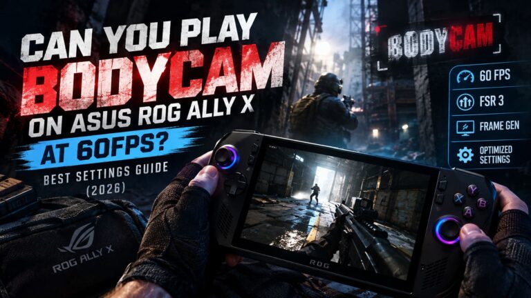 Can You Play Bodycam on ASUS ROG Ally X at 60FPS? Best Settings Guide (2026) Can You Play Bodycam on ASUS ROG Ally X at 60FPS? Best Settings Guide (2026)