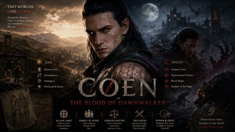 Coen in The Blood of Dawnwalker: Full Protagonist Lore, Origin, and Mechanics Explained Coen in The Blood of Dawnwalker: Full Protagonist Lore, Origin, and Mechanics Explained