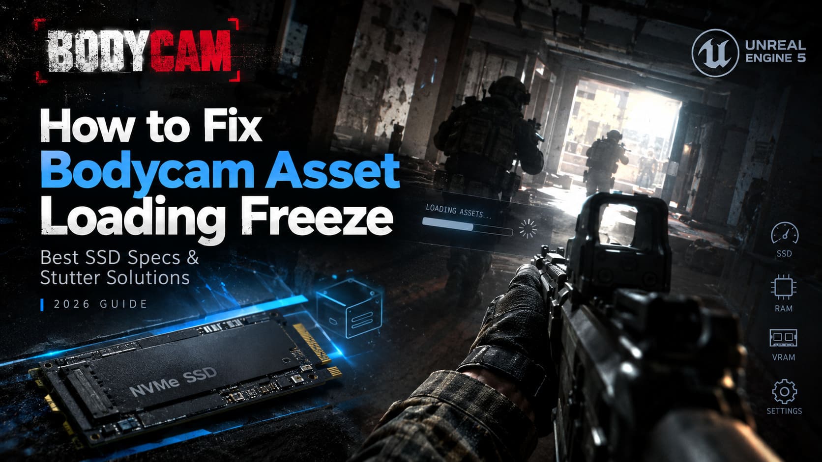 How to Fix Bodycam Asset Loading Freeze: Best SSD Specs & Stutter Solutions (2026 Guide)