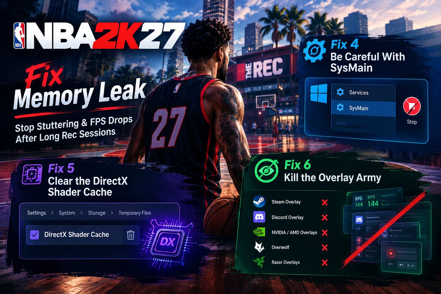 How to Fix NBA 2K27 Memory Leak: Stop Stuttering and FPS Drops After Long Rec Sessions How to Fix NBA 2K27 Memory Leak: Stop Stuttering and FPS Drops After Long Rec Sessions