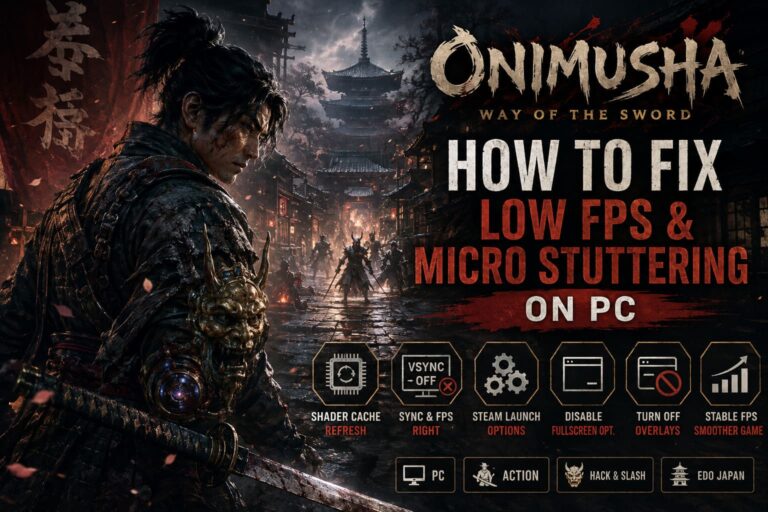 How to Fix Onimusha Way of the Sword Low FPS and Micro Stuttering on PC How to Fix Onimusha Way of the Sword Low FPS and Micro Stuttering on PC