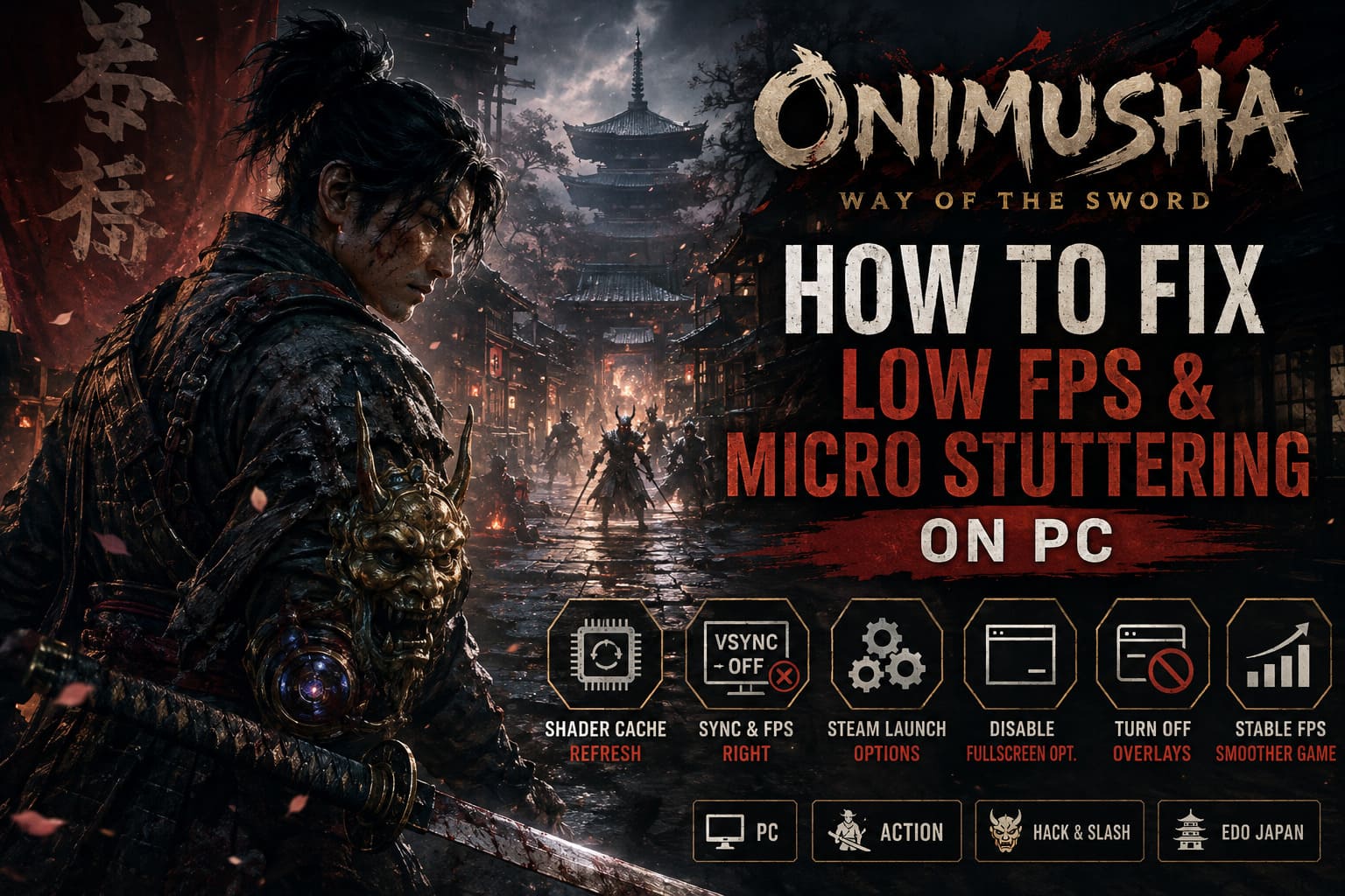 How to Fix Onimusha Way of the Sword Low FPS and Micro Stuttering on PC How to Fix Onimusha Way of the Sword Low FPS and Micro Stuttering on PC