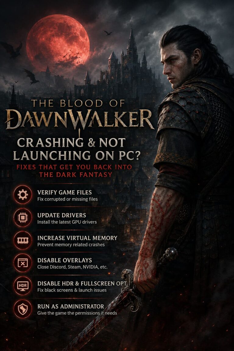 How to Fix The Blood of Dawnwalker Crashing and Not Launching on PC How to Fix The Blood of Dawnwalker Crashing and Not Launching on PC