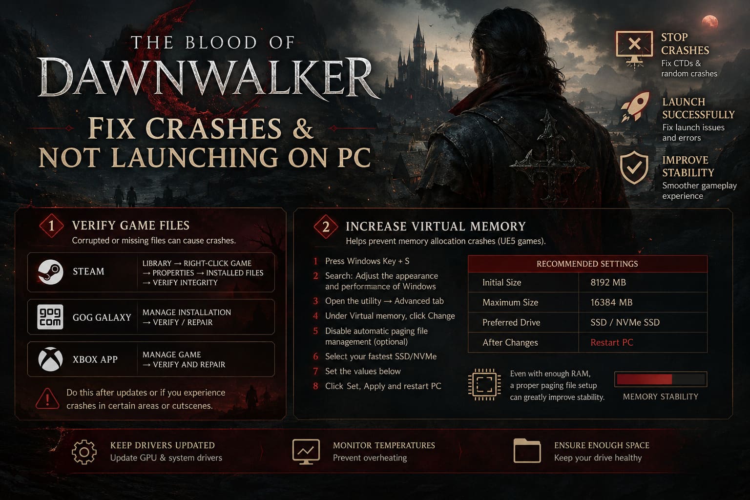 How to Fix The Blood of Dawnwalker Crashing and Not Launching on PC How to Fix The Blood of Dawnwalker Crashing and Not Launching on PC