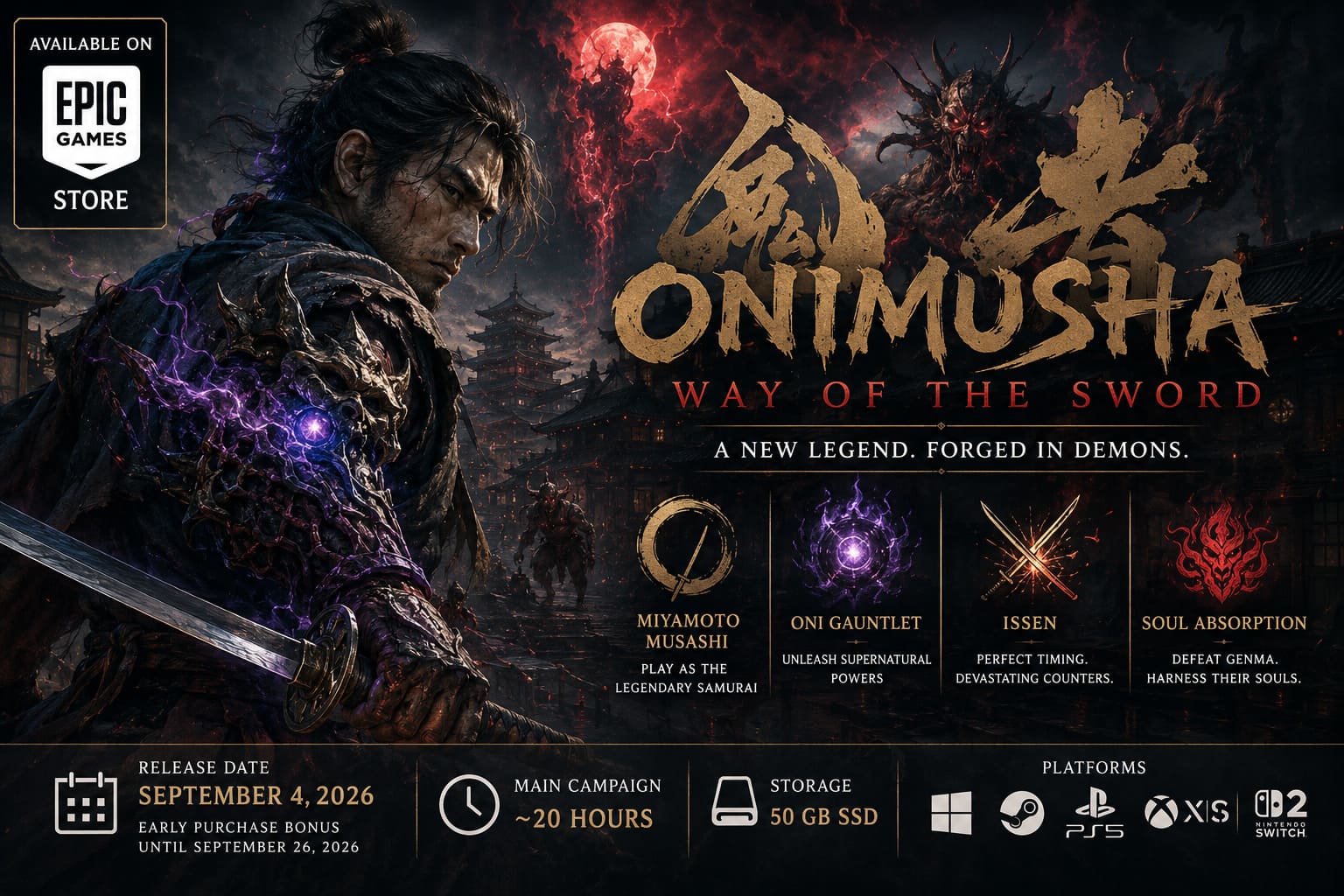Is Onimusha: Way of the Sword on Epic Games Store? PC Release, Price, and Editions Explained Is Onimusha: Way of the Sword on Epic Games Store? PC Release, Price, and Editions Explained
