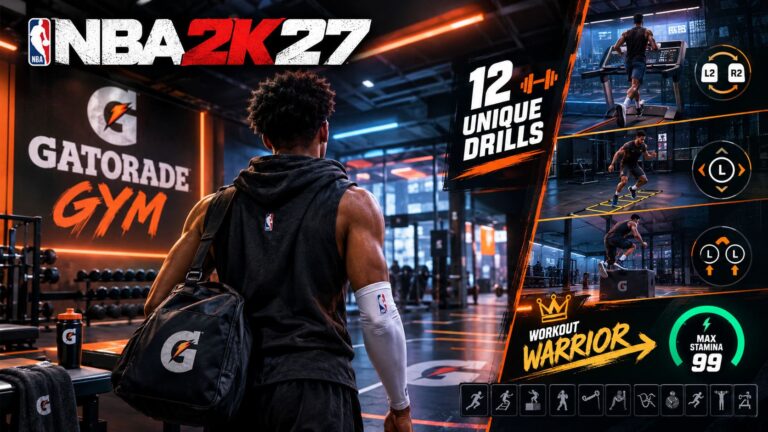 NBA 2K27 Gatorade Gym Guide: All 12 Unique Drills and How to Unlock Workout Warrior