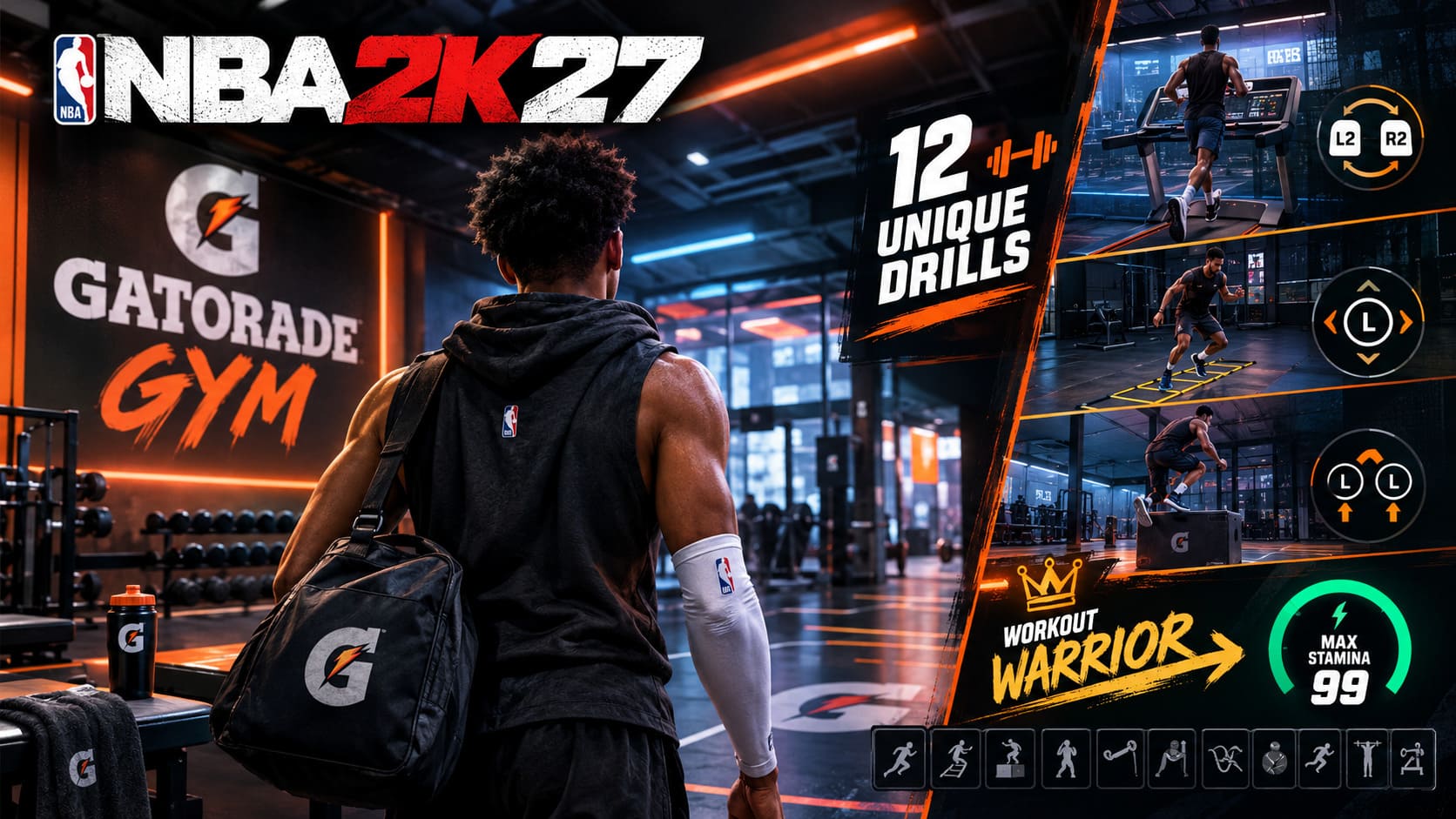NBA 2K27 Gatorade Gym Guide: All 12 Unique Drills and How to Unlock Workout Warrior NBA 2K27 Gatorade Gym Guide: All 12 Unique Drills and How to Unlock Workout Warrior