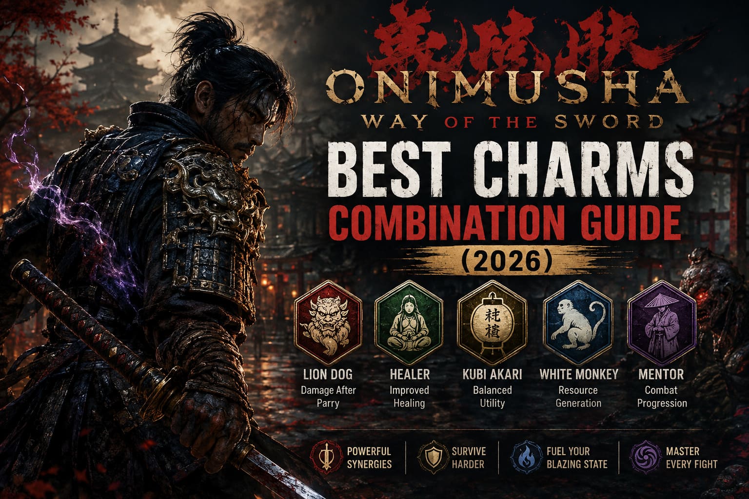 Onimusha Way of the Sword Best Charms Combination Guide (2026)