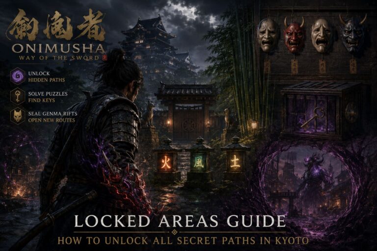 Onimusha Way of the Sword Locked Areas Guide: How to Unlock All Secret Paths in Kyoto
