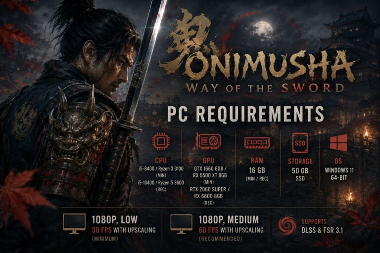 Onimusha Way of the Sword PC Requirements: Minimum Specs, SSD & Download Size Revealed