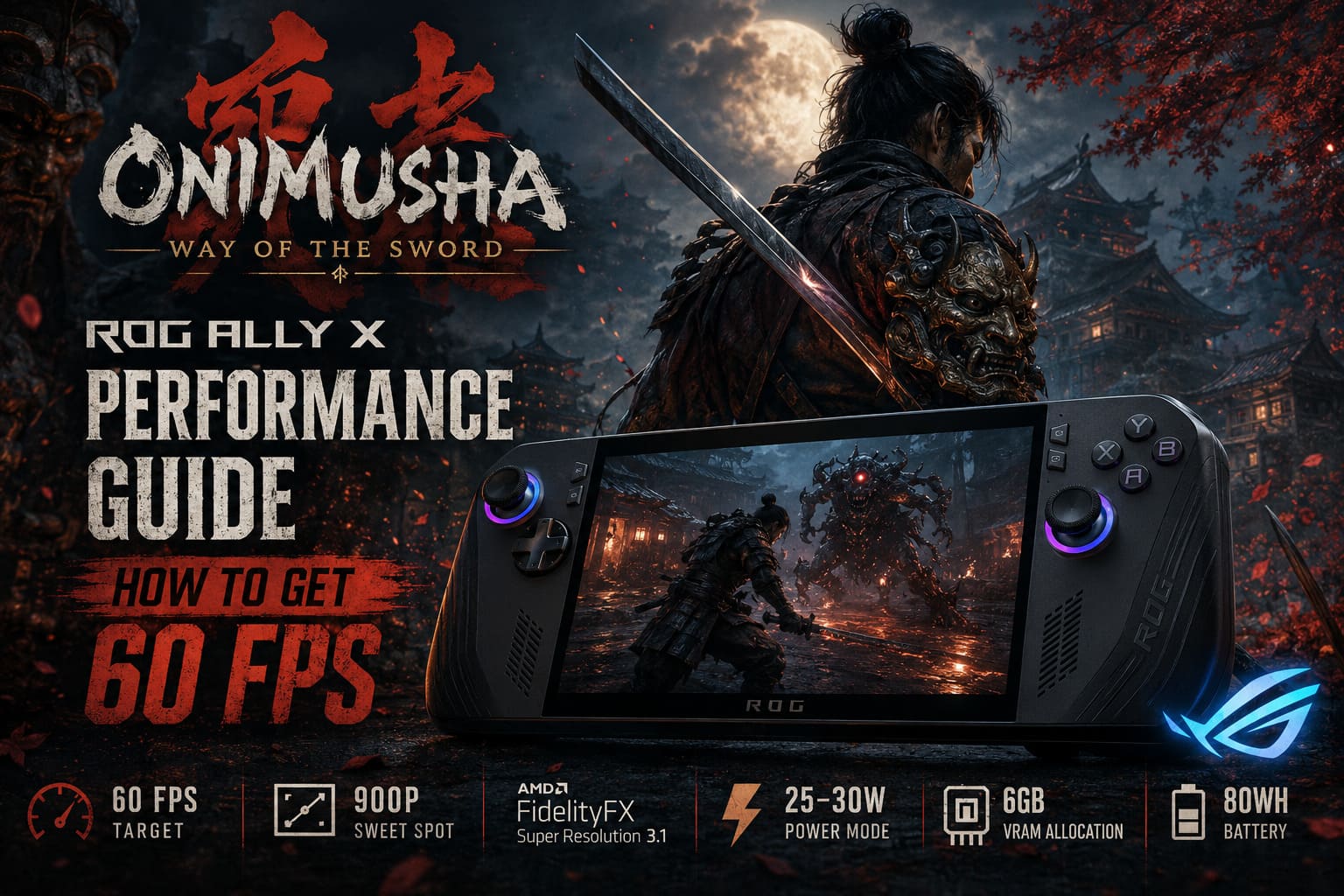 Onimusha Way of the Sword ROG Ally X Performance Guide: How to Get 60 FPS Optimized Settings Onimusha Way of the Sword ROG Ally X Performance Guide: How to Get 60 FPS Optimized Settings