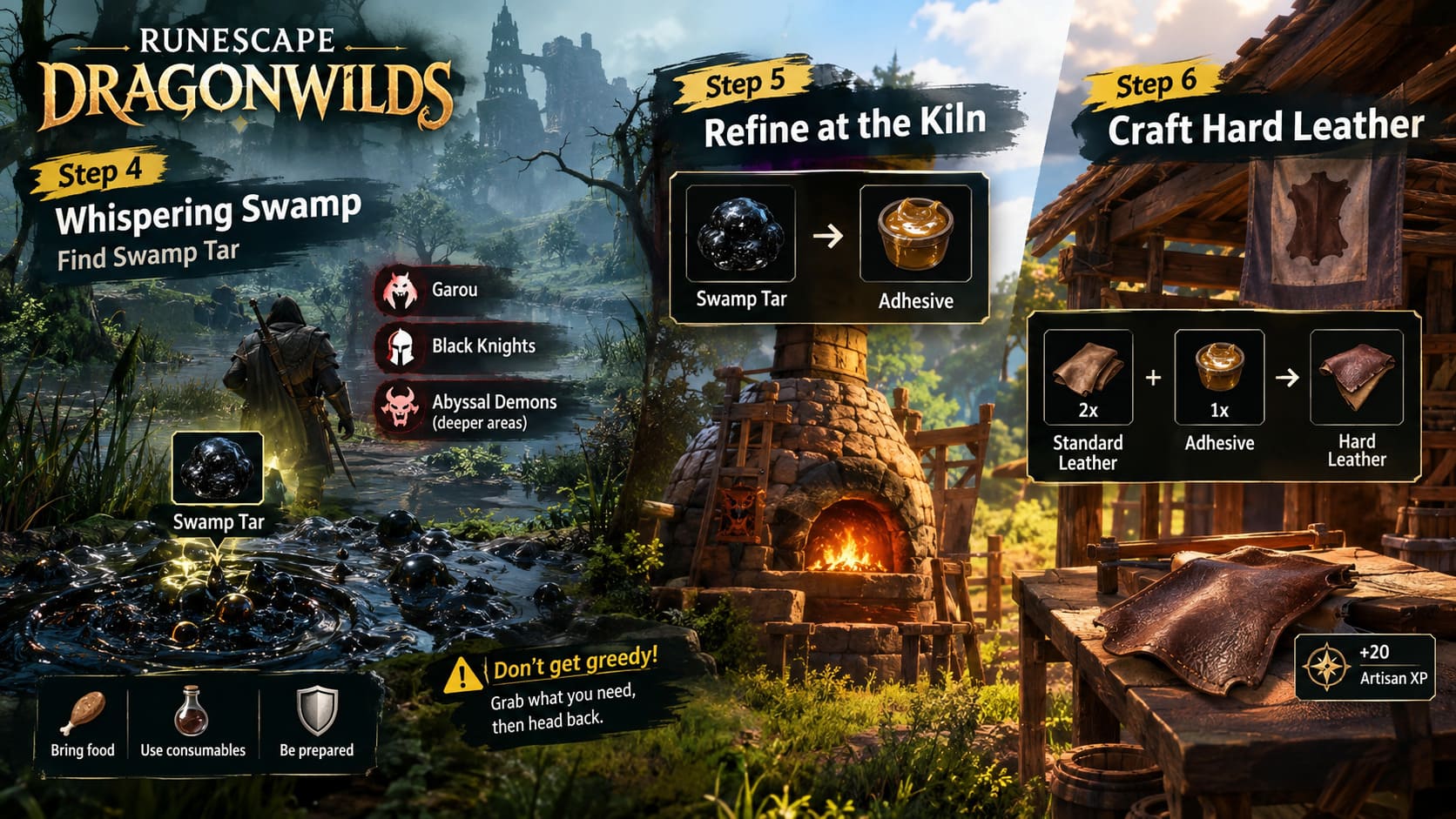 RuneScape Dragonwilds Hard Leather Guide: How to Craft, Upgrade, and Farm RuneScape Dragonwilds Hard Leather Guide: How to Craft, Upgrade, and Farm