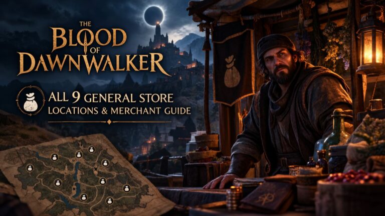 The Blood of Dawnwalker: All 9 General Store Locations & Merchant Guide