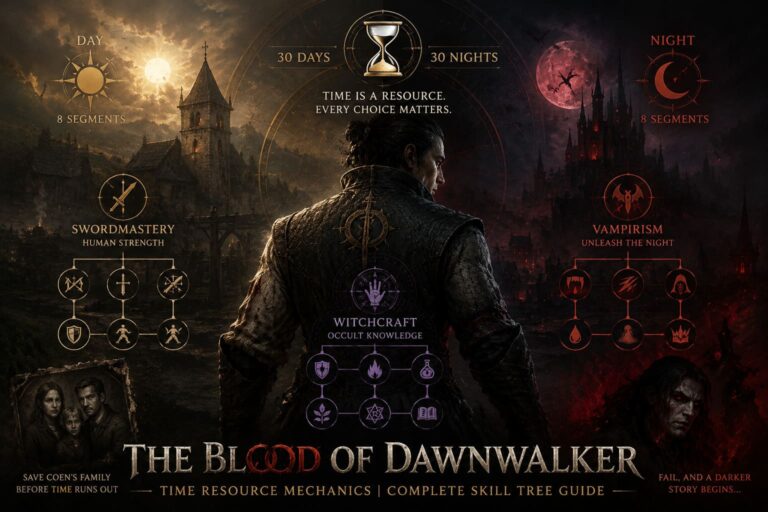 The Blood of Dawnwalker Time Resource Mechanics: Complete Skill Tree Guide The Blood of Dawnwalker Time Resource Mechanics: Complete Skill Tree Guide