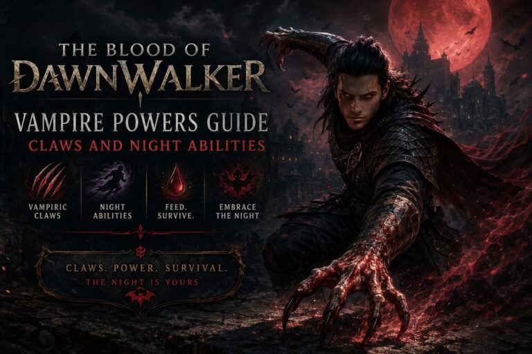 The Blood of Dawnwalker Vampire Powers Guide: Claws and Night Abilities List The Blood of Dawnwalker Vampire Powers Guide: Claws and Night Abilities List