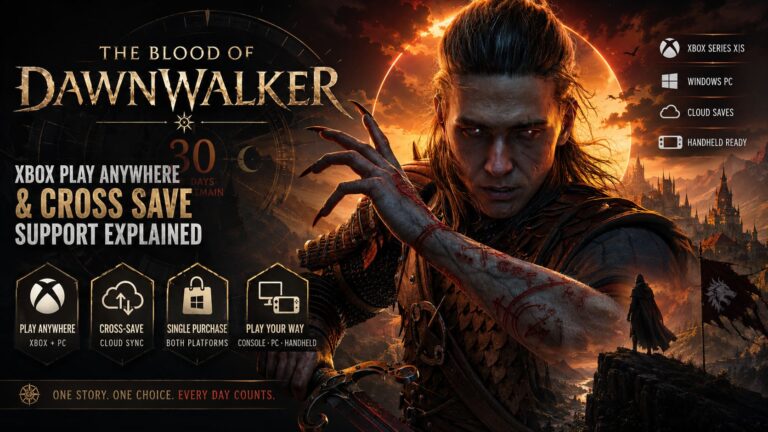 The Blood of Dawnwalker Xbox Play Anywhere & Cross Save Support Explained The Blood of Dawnwalker Xbox Play Anywhere & Cross Save Support Explained