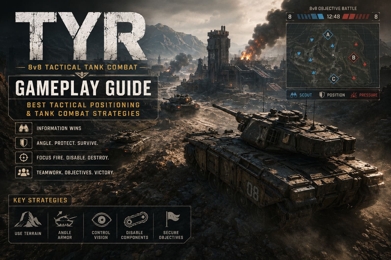 Tyr 8v8 Gameplay Guide: Best Tactical Positioning & Tank Combat Strategies