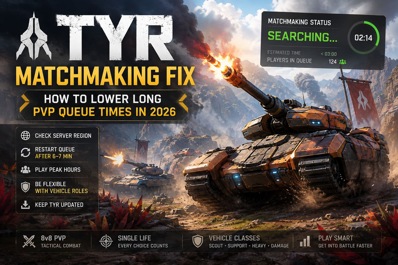 Tyr Matchmaking Fix: How to Lower Long PvP Queue Times in 2026