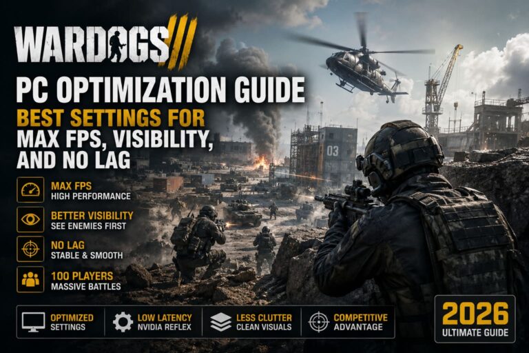 WARDOGS PC Optimization Guide: Best Settings for Max FPS, Visibility, and No Lag (2026)