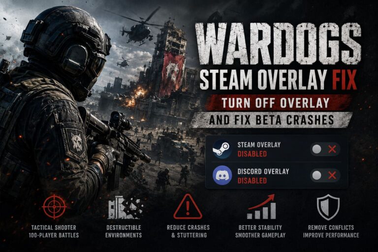 WARDOGS Steam Overlay Fix: How to Turn Off Overlay and Fix Beta Crashes