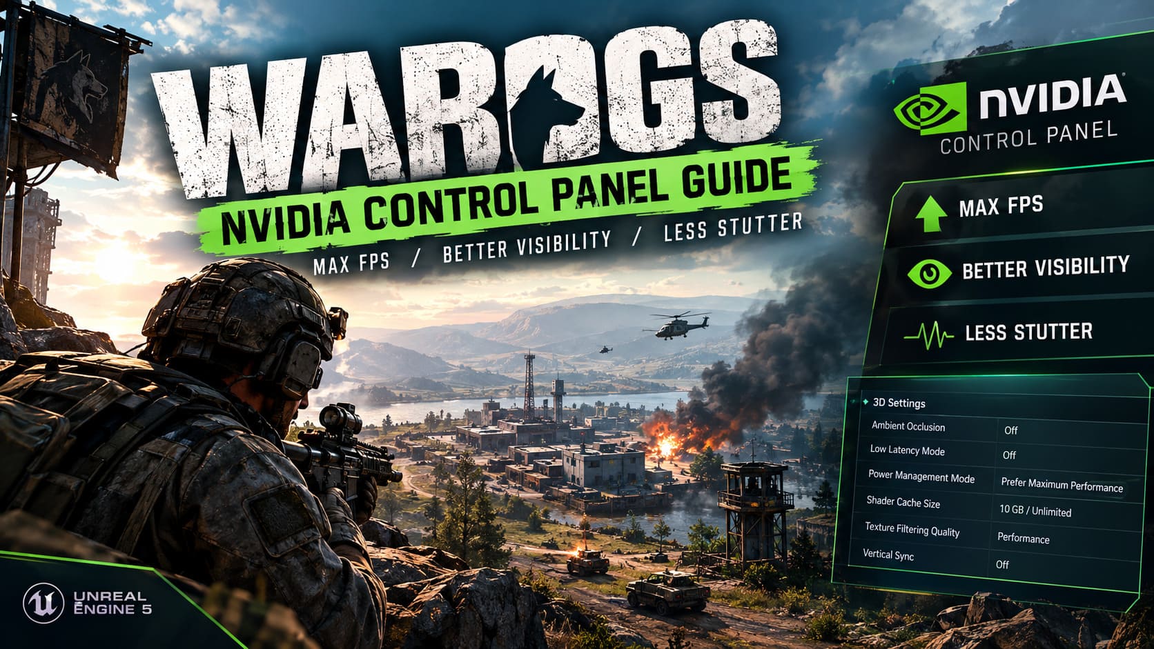 Wardogs Nvidia Control Panel Settings Guide: Max FPS, Visibility, and ...