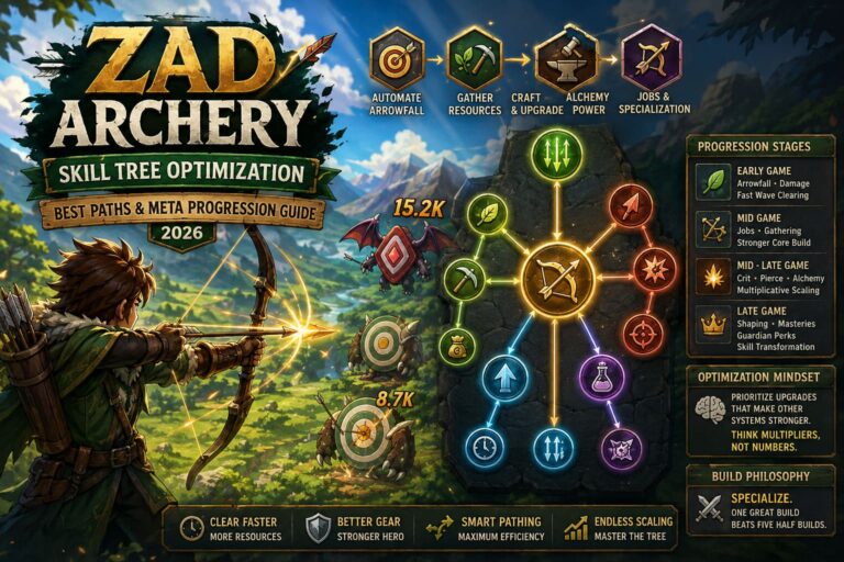 Zad Archery Skill Tree Optimization: Best Paths and Meta Progression Guide (2026)
