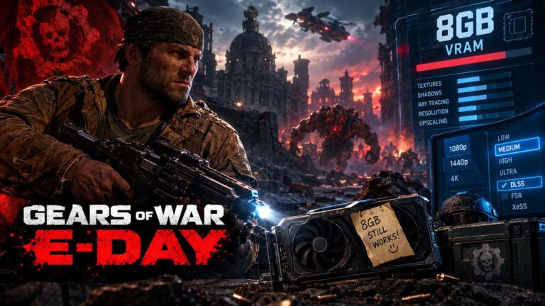 Gears of War: E-Day VRAM Optimization Guide: How to Fix High VRAM Usage and Resolution Scaling on 8GB GPUs Gears of War: E-Day VRAM Optimization Guide: How to Fix High VRAM Usage and Resolution Scaling on 8GB GPUs